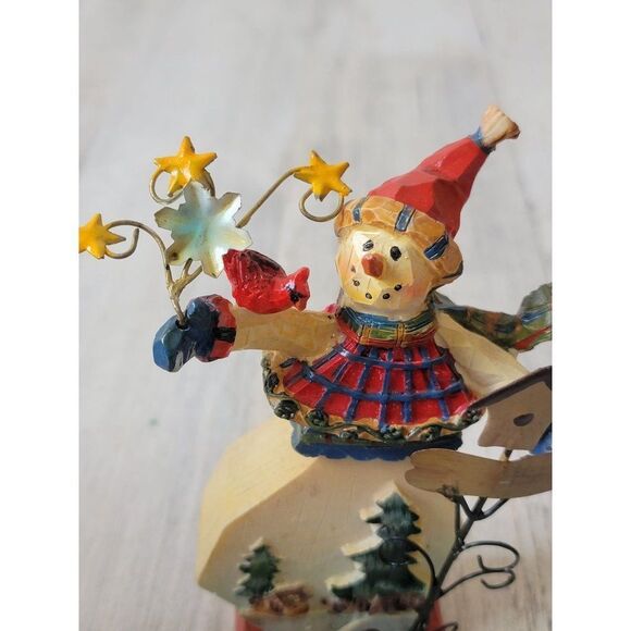 Snowman birdhouse star snowflake figure xmas tree - Picture 2 of 6